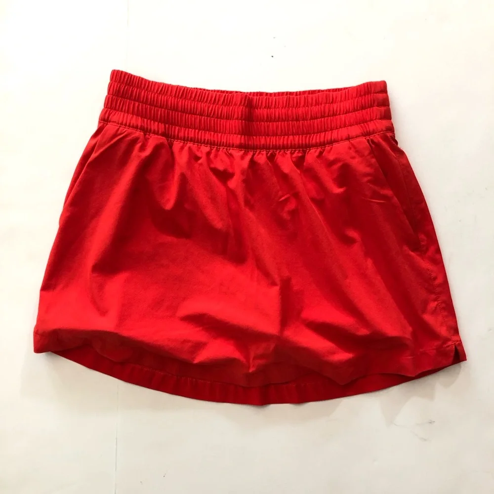 ATHLETA Weekender High Rise Run Skort Skirt Red Size Small - Picture 4 of 16